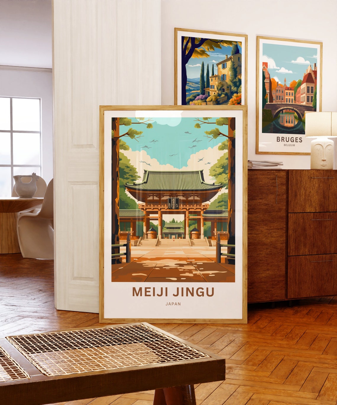 Meiji Jingu Japan Personalized Shinto Temple Gate Travel Poster - Image 5