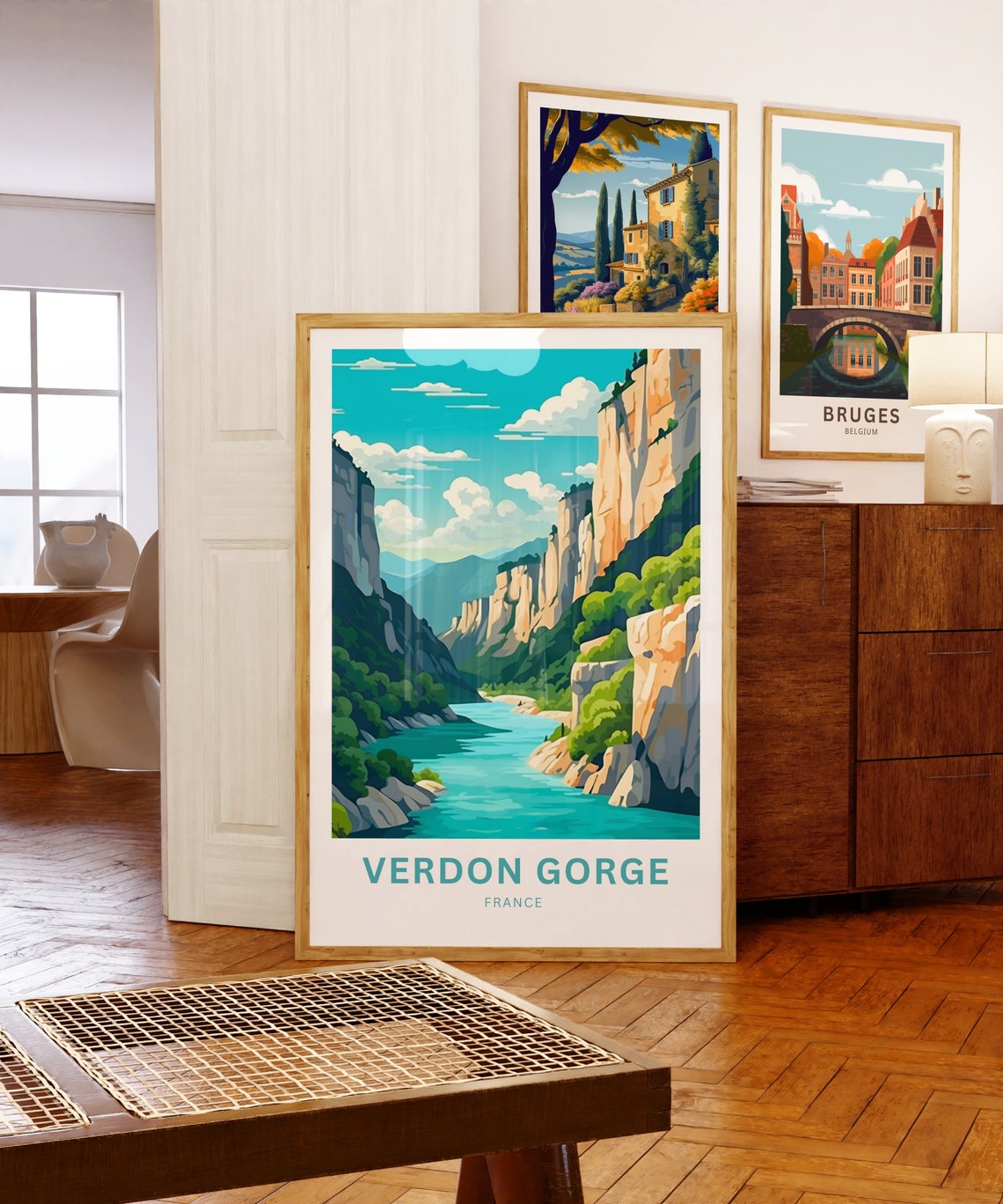 Verdon Gorge France Turquoise Canyon River Personalized Travel Poster - Image 5