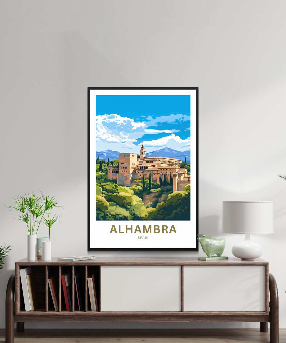 Alhambra Travel Poster, Spain Wall Art - Image 2