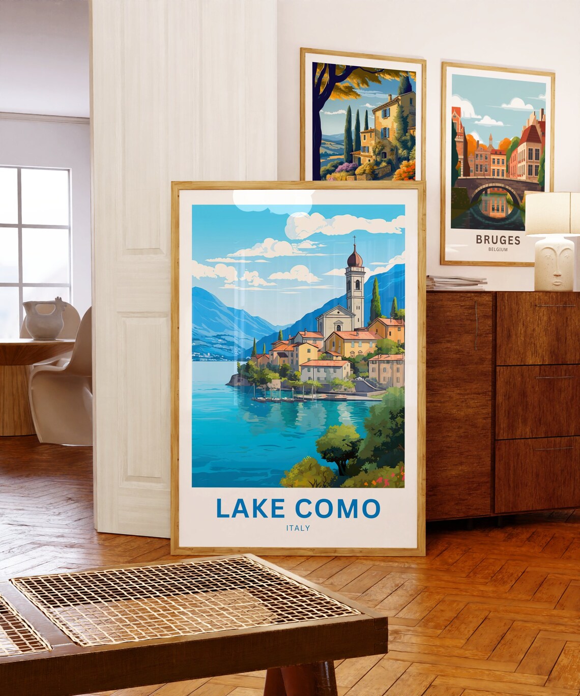 Personalized Lake Como Travel Poster, Italy Present - Image 5