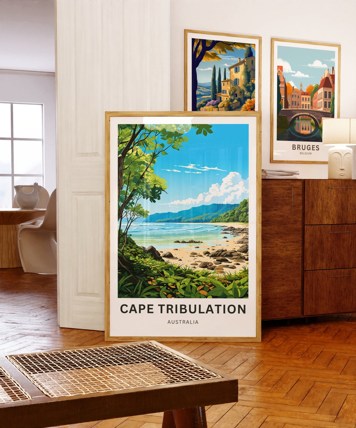 Cape Tribulation Australia Rainforest Beach View Vintage Travel Poster - Image 5