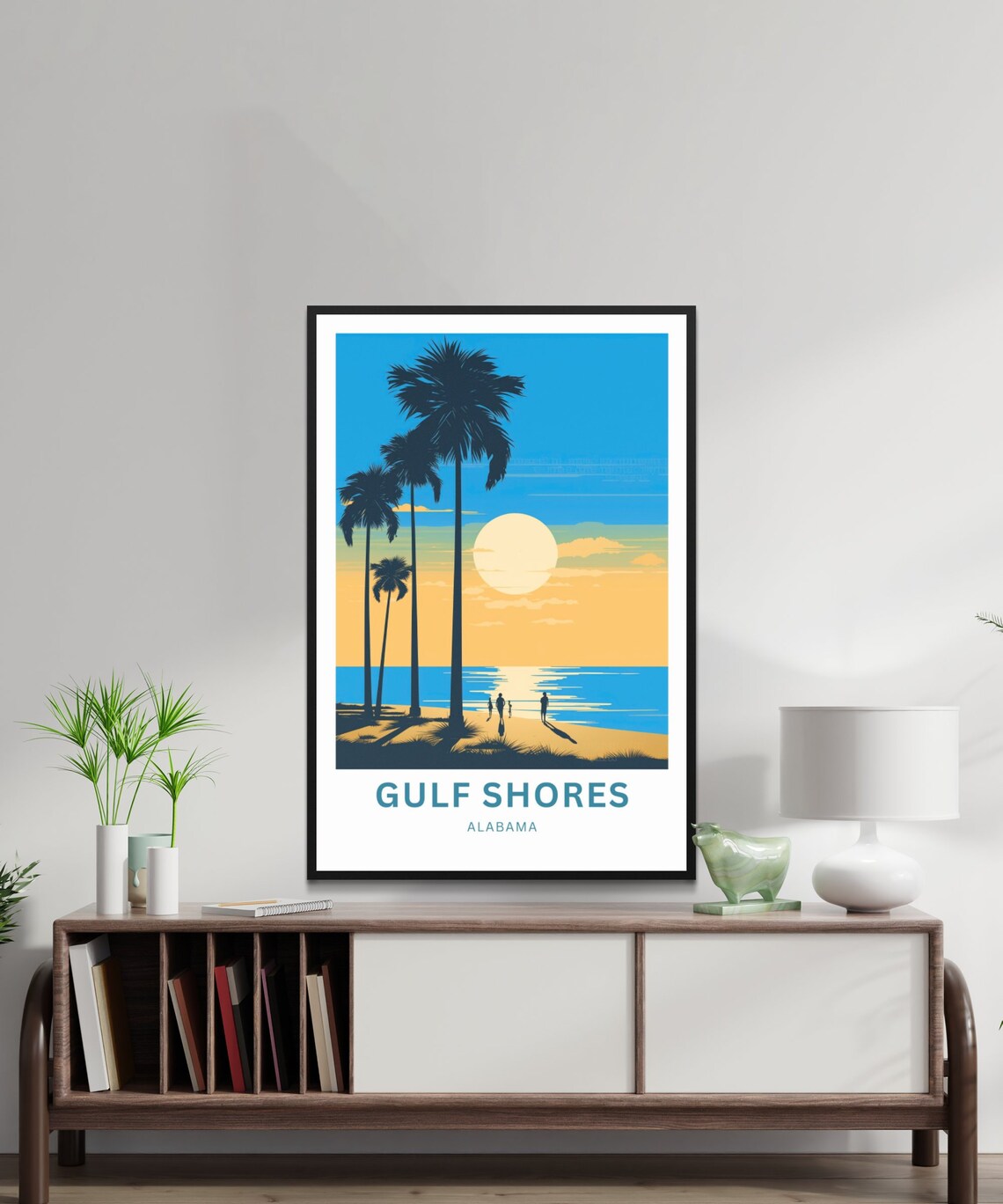 Personalized Gulf Shores Travel Print, Alabama Poster - Image 4
