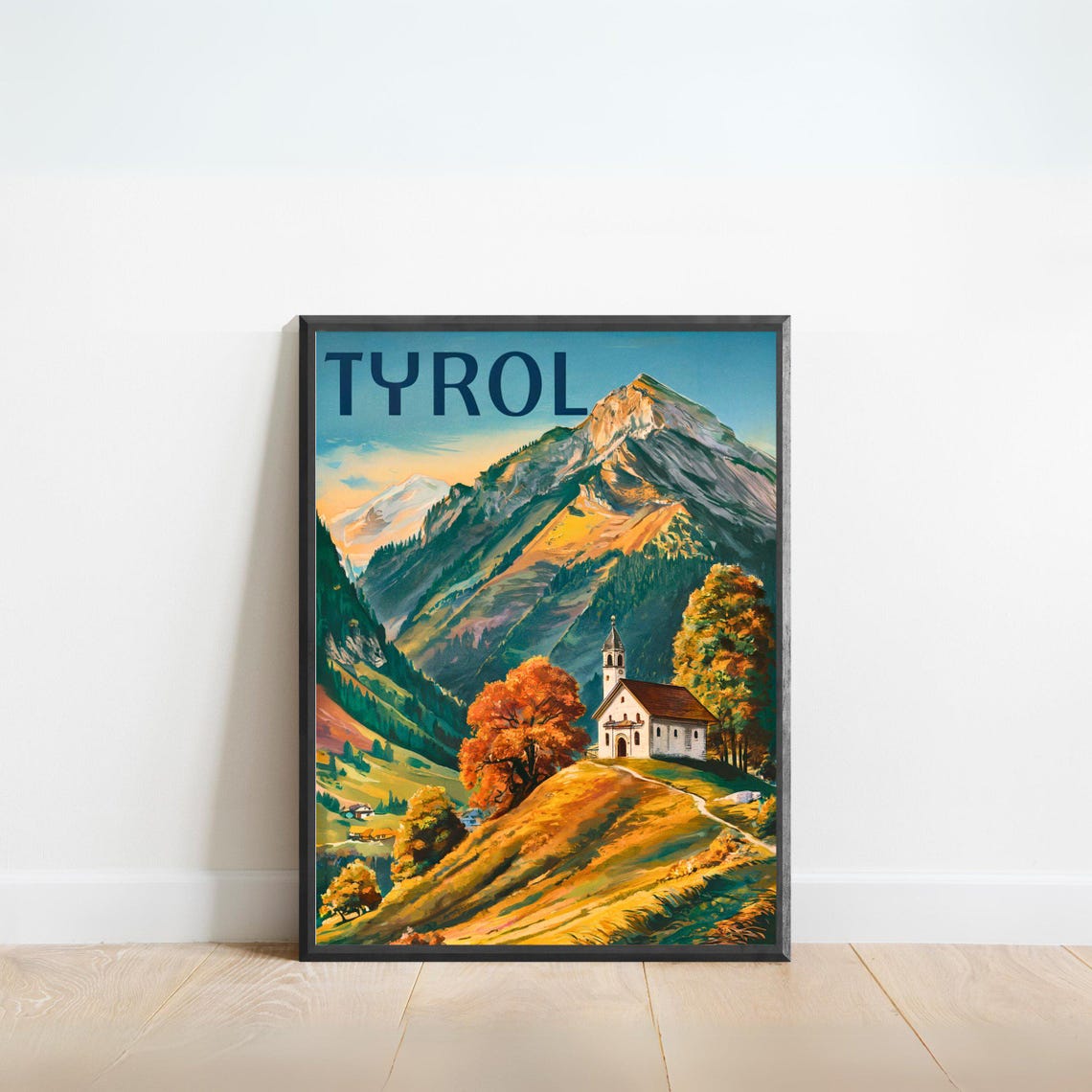 Tyrol Vintage Travel Poster, Austria