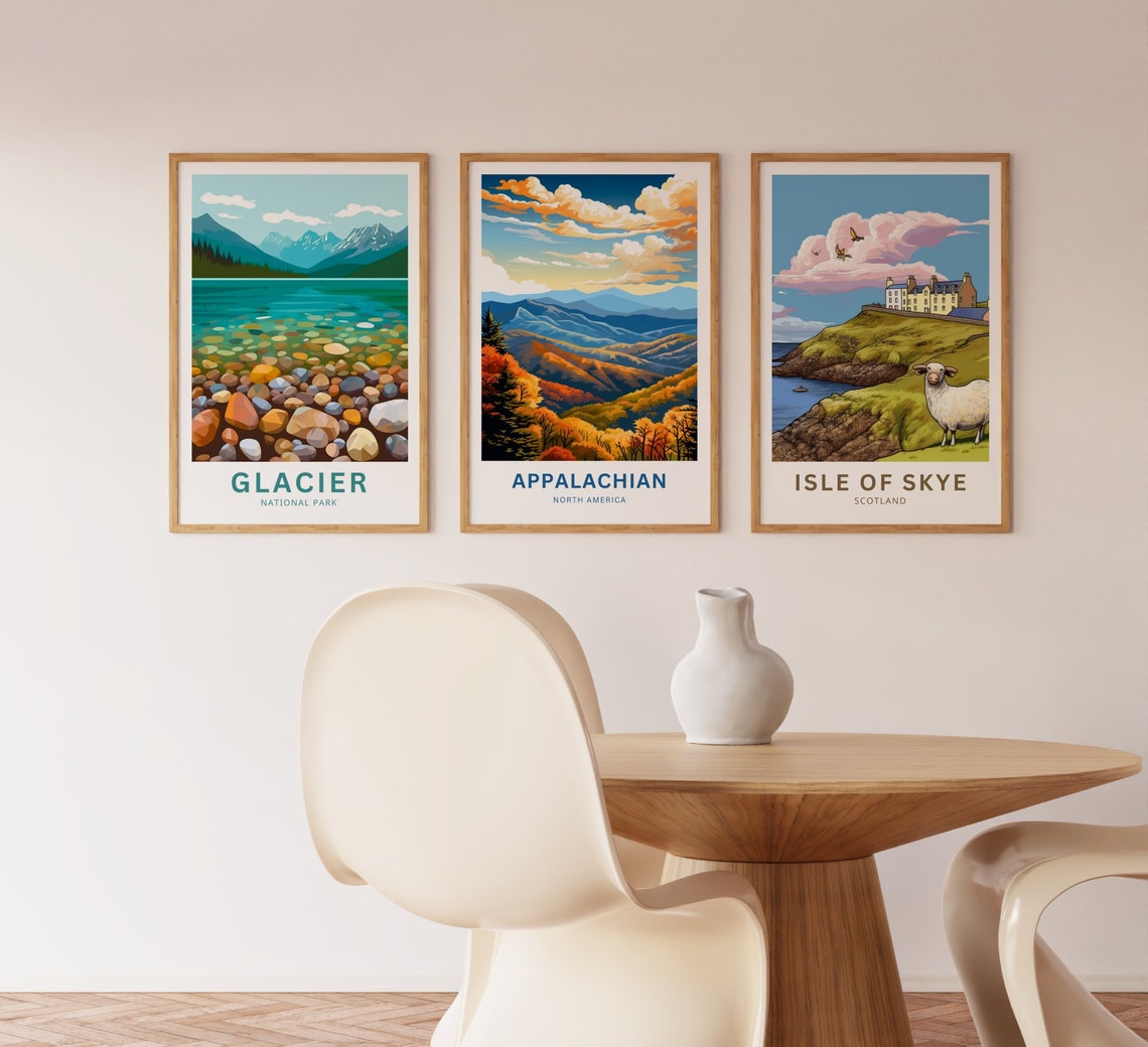 Appalachian North America Sunset Ridges Personalized Scenic Poster - Image 3