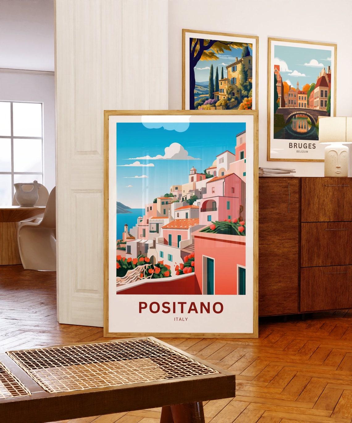 Personalized Positano Italy Amalfi Cliffside Village Gift Poster - Image 5
