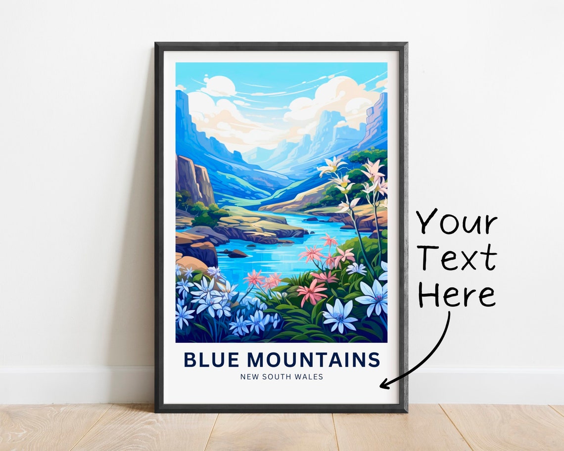 Blue Mountains New South Wales Wildflower River Valley Poster