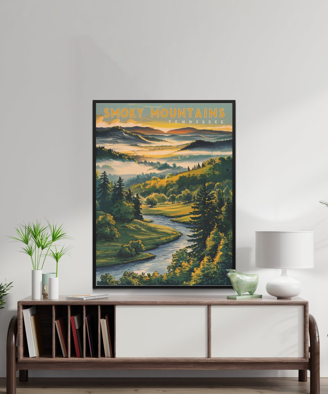 Smoky Mountain Vintage Travel Poster, Tennessee Print - Image 2