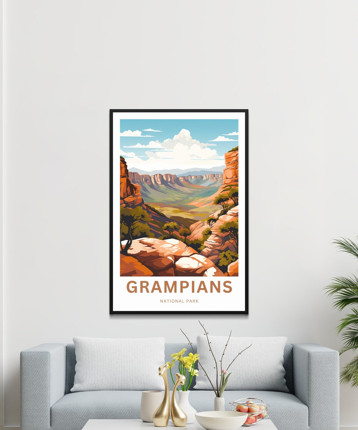 Personalized Grampians National Park Red Canyon Custom Travel Poster - Image 2