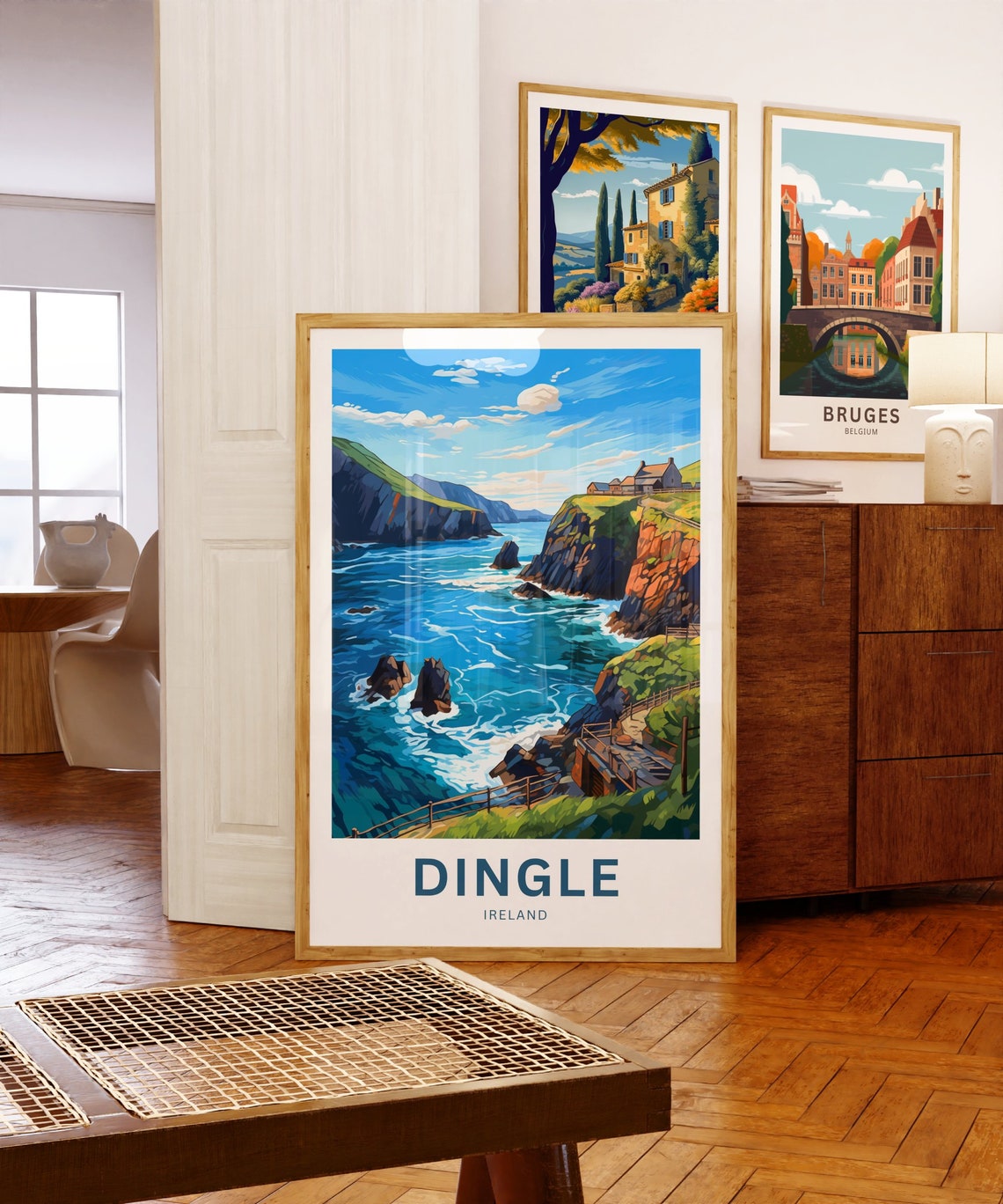 Personalized Dingle Ireland Coastal Sea Cliffs Custom Travel Poster - Image 5