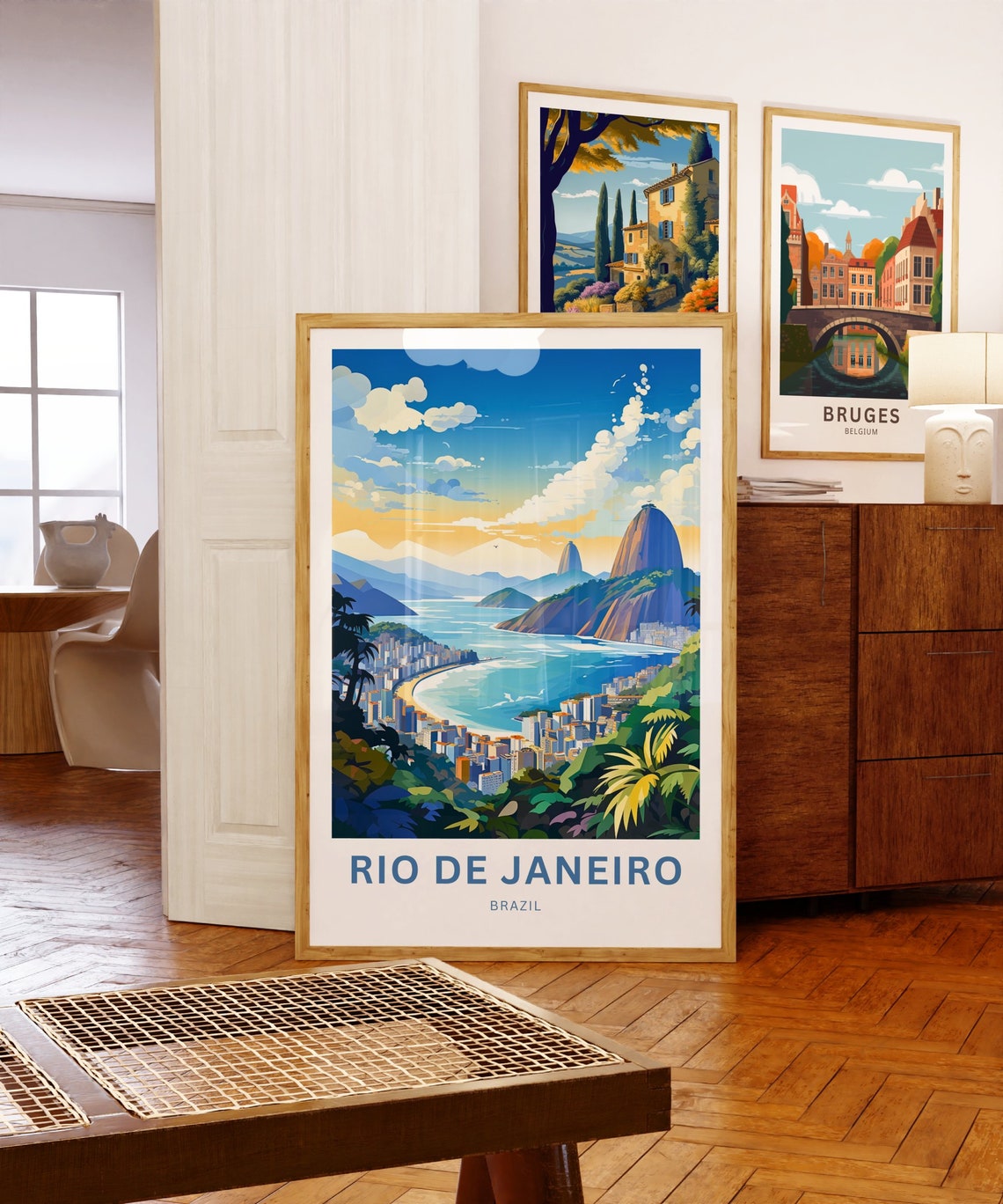 Rio De Janiero Travel Print Rio De Janiero Poster Brazil Wall Art Framed Present Gift Brazil Present - Image 5