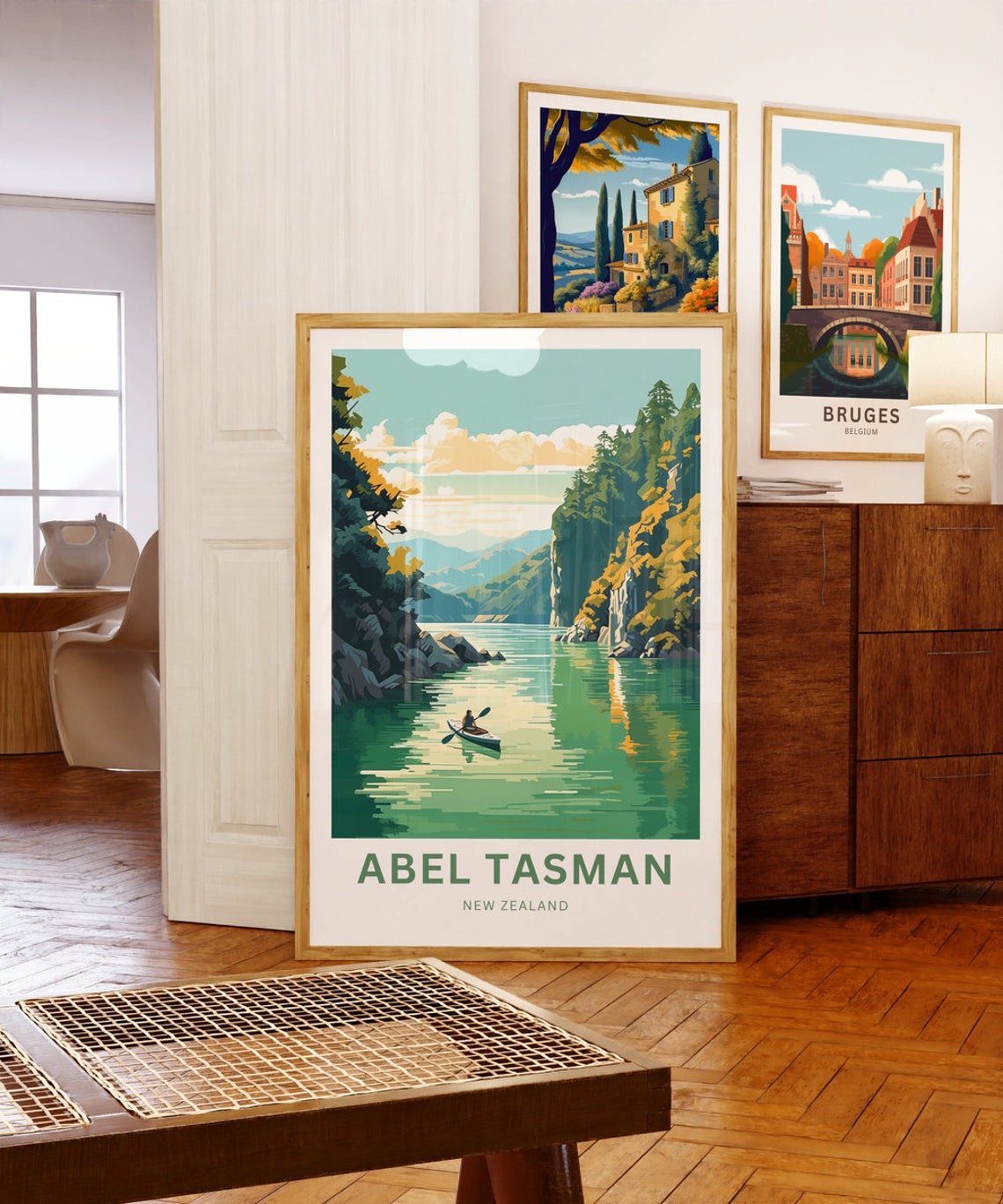 Abel Tasman New Zealand Forest Inlet Kayak Adventures Poster - Image 5