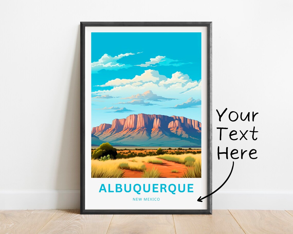 Albuquerque Personalized New Mexico Sandia Mountain Road Poster