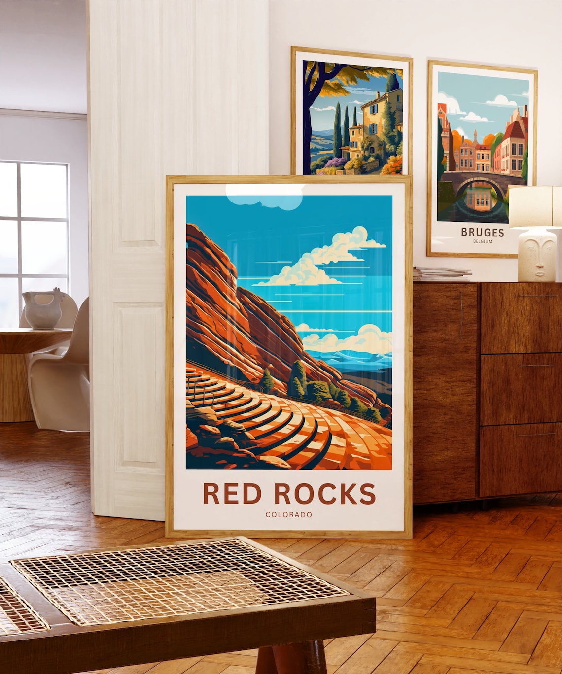 Red Rocks Colorado Sandstone Amphitheatre Concert Travel Poster - Image 5