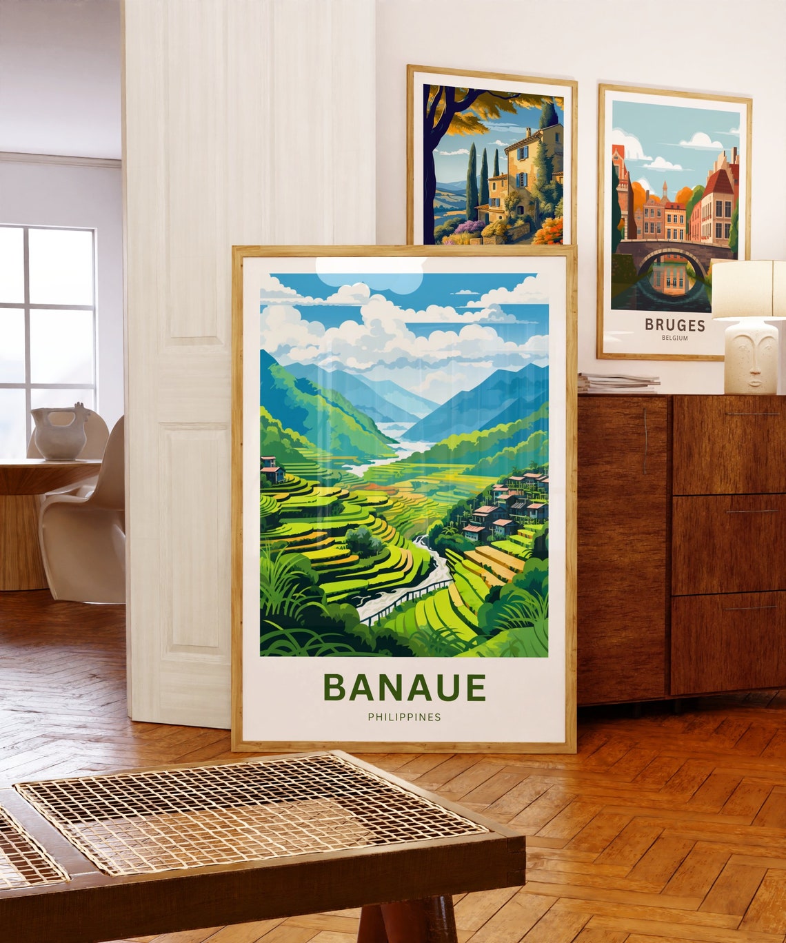 Banaue Rice Terraces Philippines Village Valley Personalized Poster - Image 5