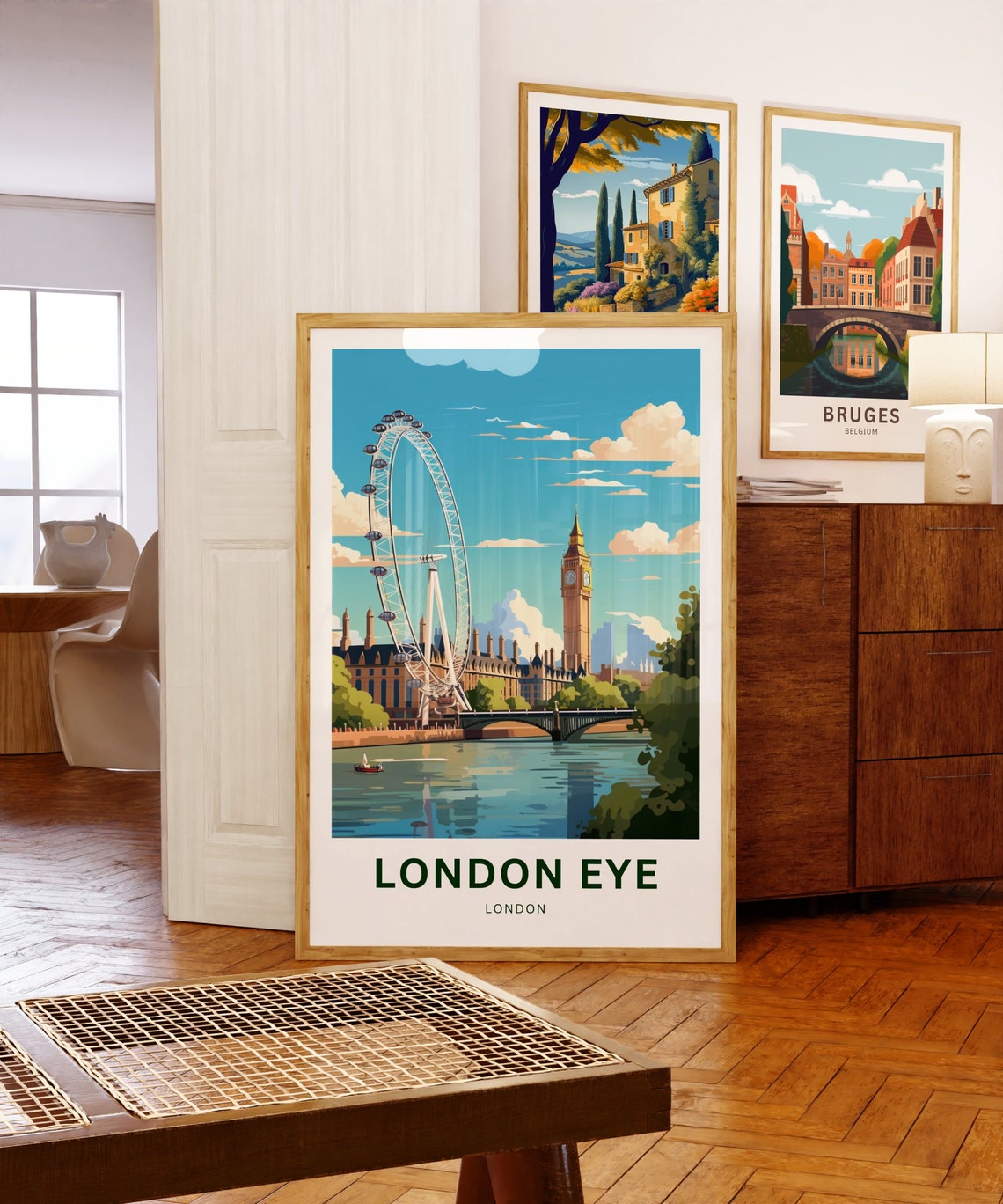 Personalized London Eye London Big Ben Thames View Iconic Poster - Image 5