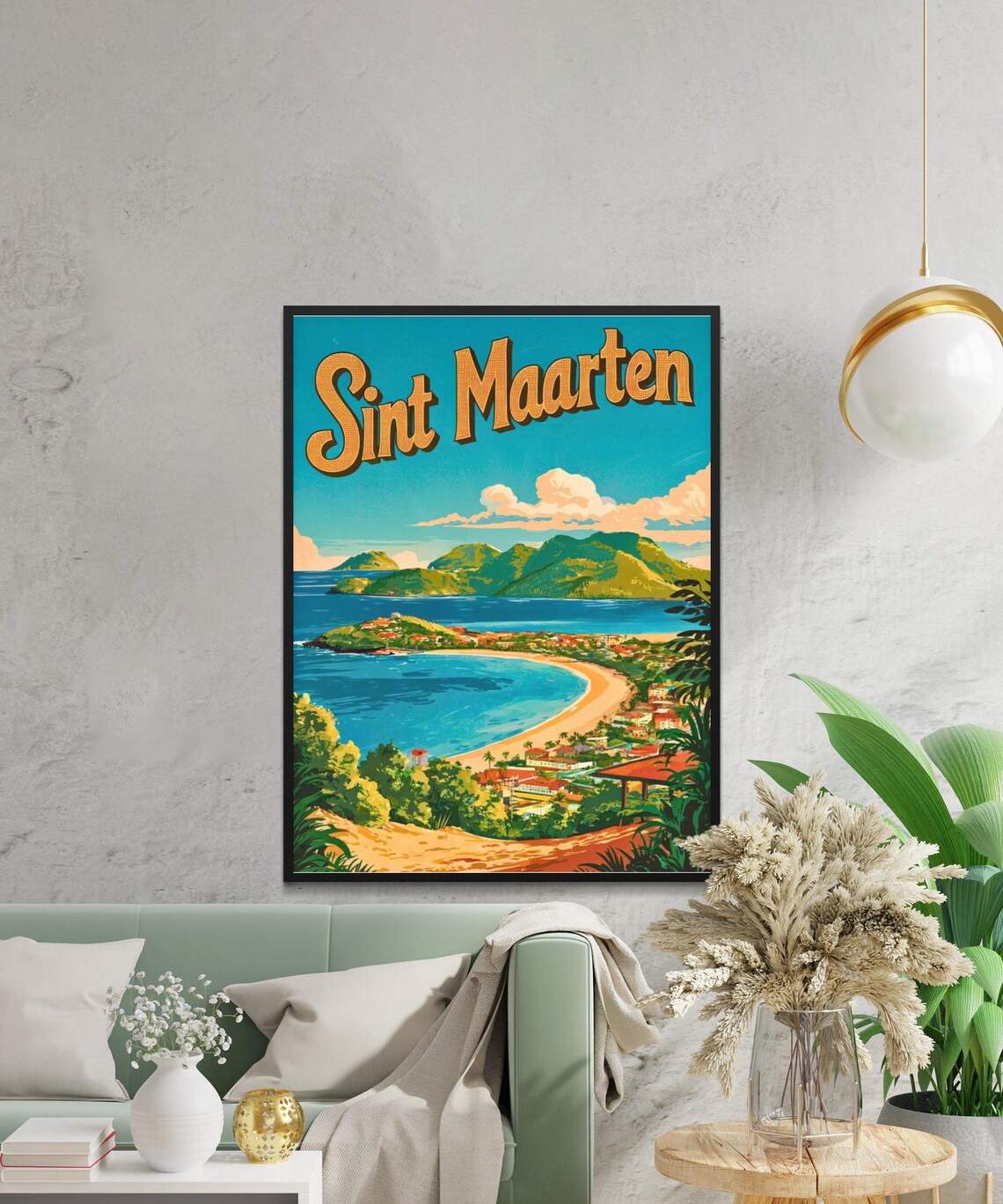 Sint Maarten Vintage Travel Poster, Caribbean Art Print - Image 4