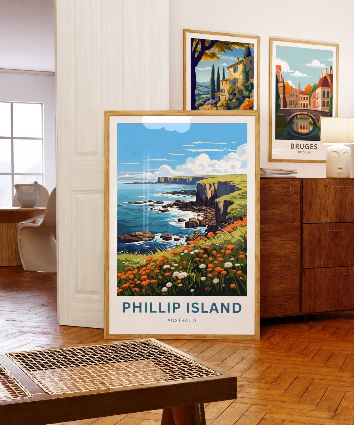 Personalized Phillip Island Australia Coast Custom Travel Poster - Image 5