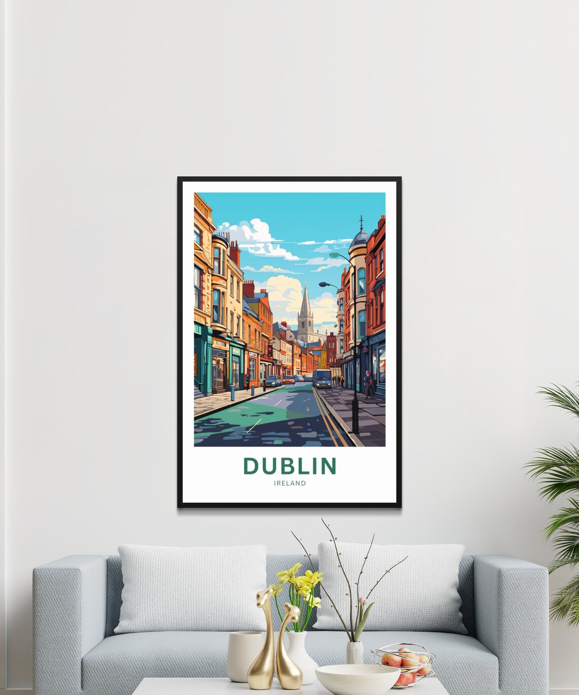 Dublin Ireland Gift Travel Poster - Image 3