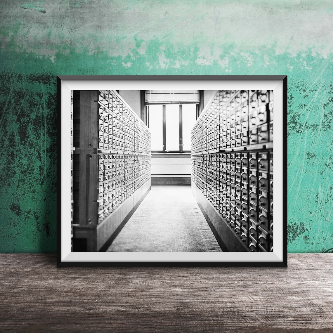Library Card Catalog Art Print, Study Office Decor - Image 2