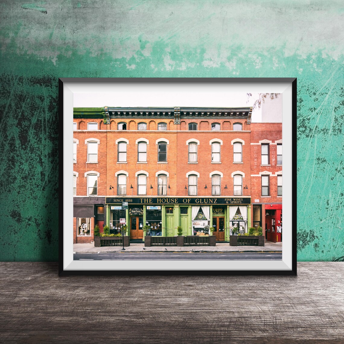 The House of Glunz Fine Wines Tavern Front Old Town Chicago Poster