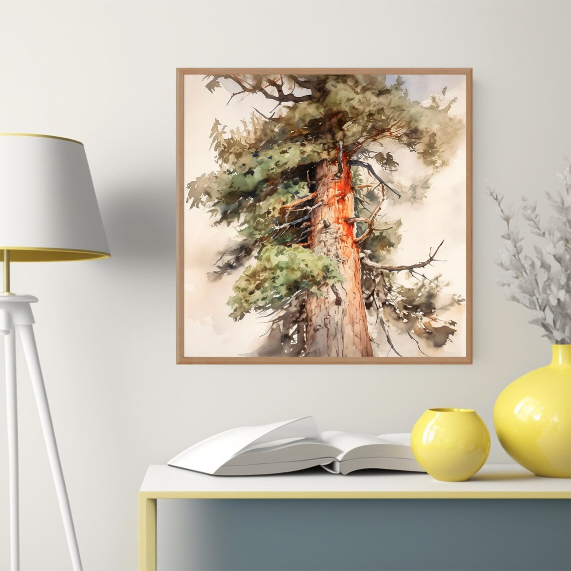 Redwood National Park Travel Poster, Watercolor Art - Image 3