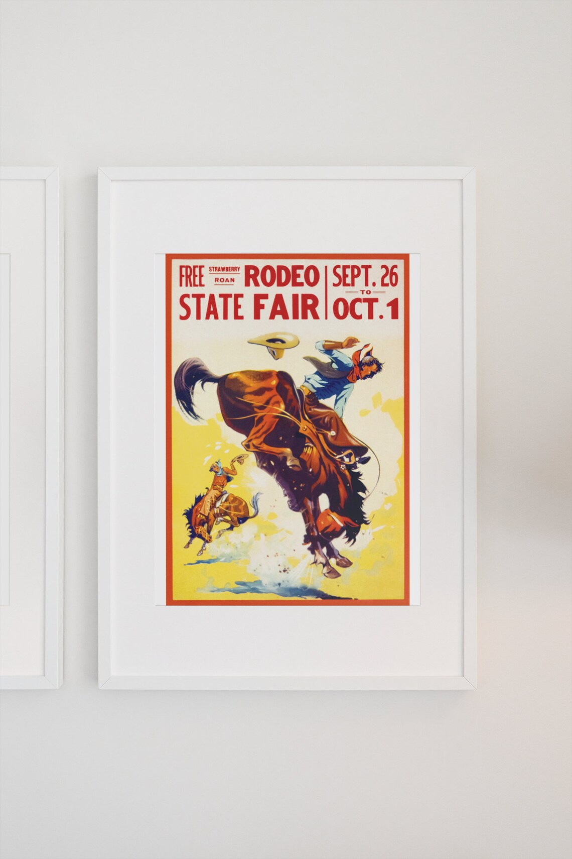 1930s State Fair Rodeo Poster, Vintage Western Art Print - Image 3