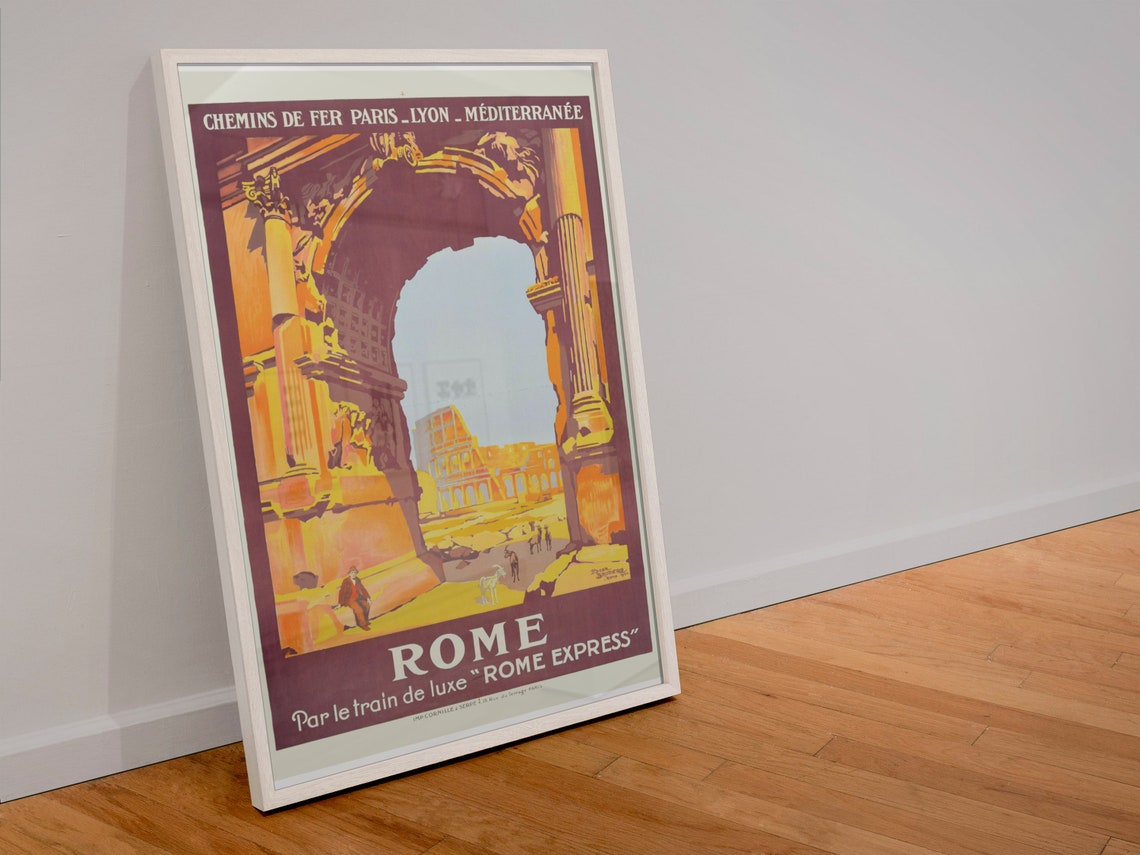 1920s Arch Of Titus Rome Vintage Style Italian Travel Poster Classic Collection Art Print For Gifts And Wall Art Dcor - Image 4
