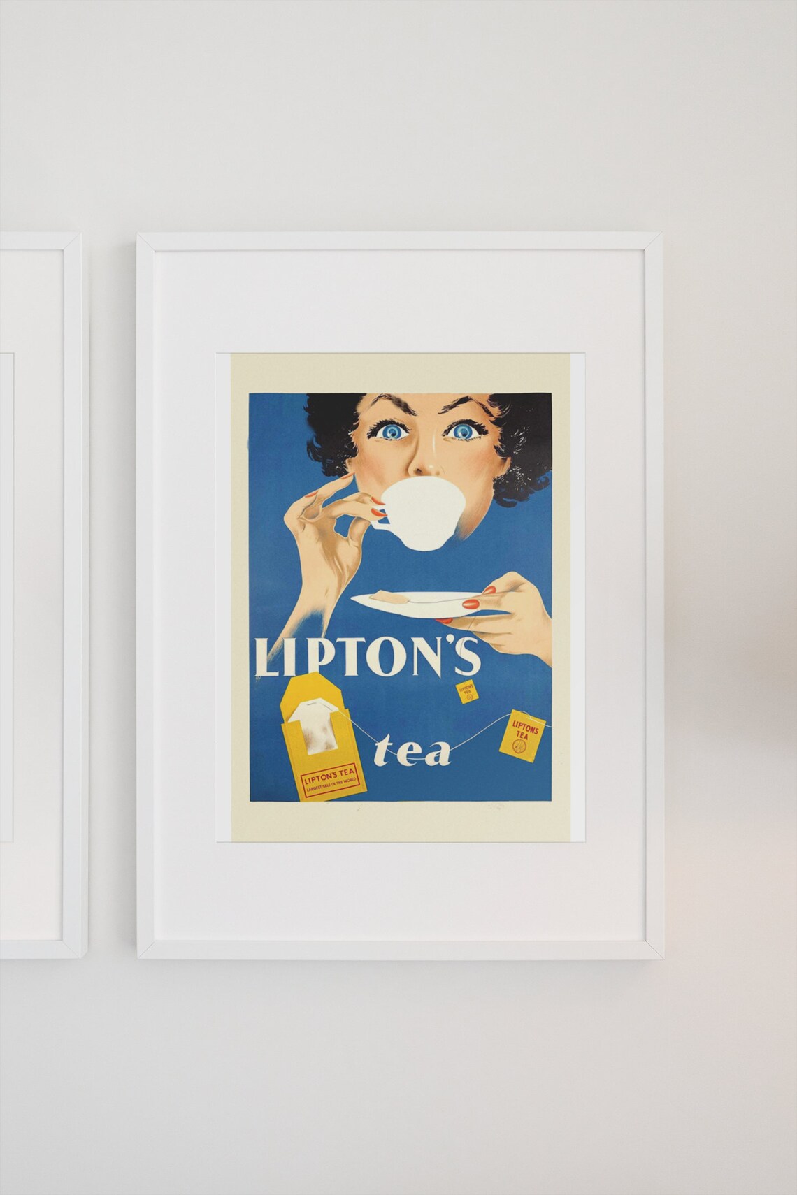 Liptons Tea Vintage Style 1950 Advertising Poster - Image 3