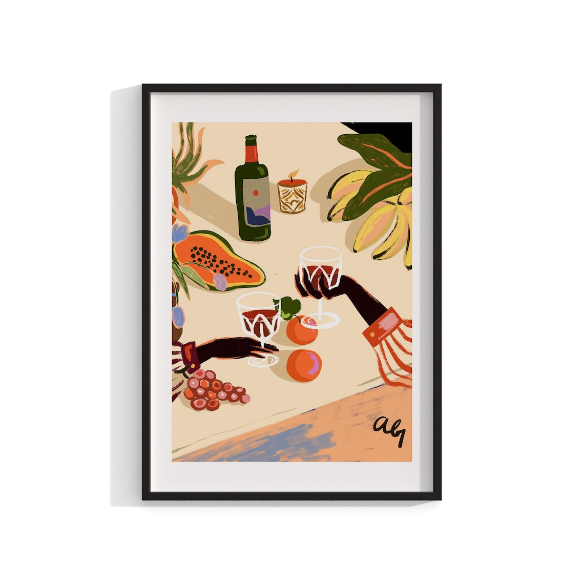 Boho Art Prints Cheers To You Art Framed Wall Art Modern Print Still Life Home Decor Housewarming Gift Art Prints