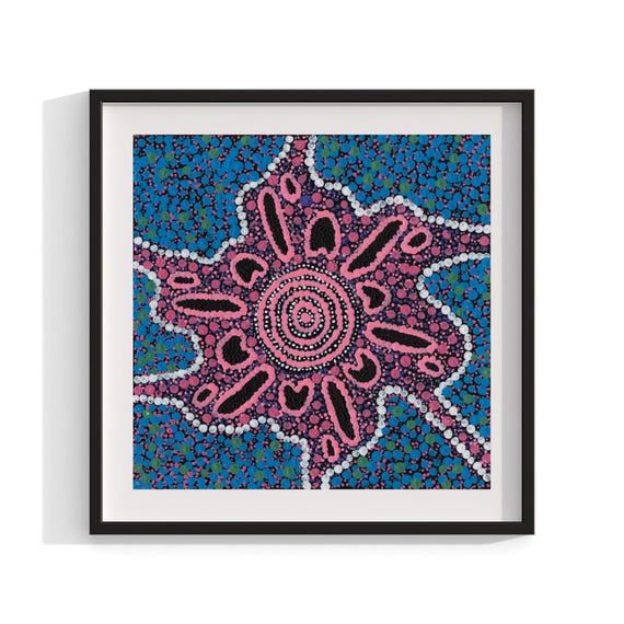 Aboriginal Art Print, Contemporary Wall Decor
