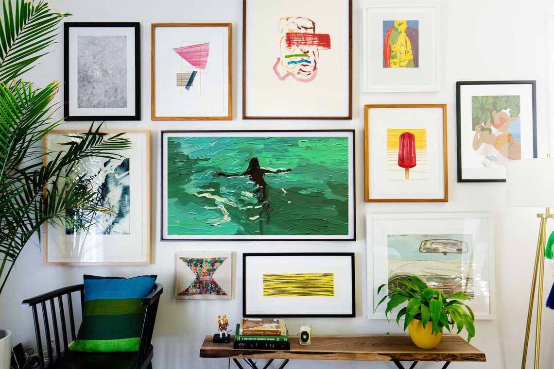 Summer Frame TV Art, Colorful Abstract Art Print - Image 3