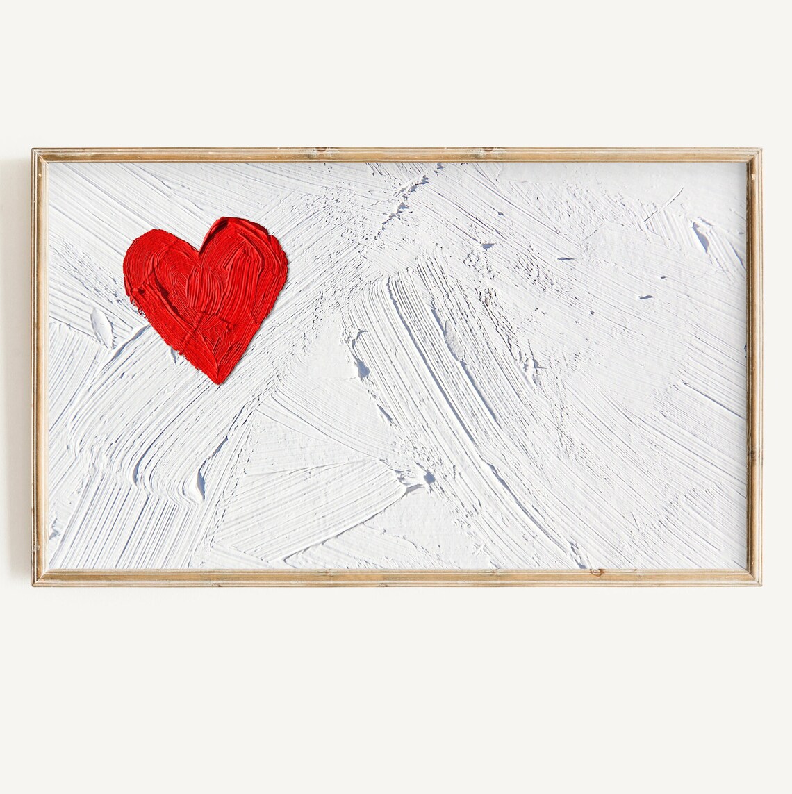 Valentines Day Heart Abstract Minimalist Art Print