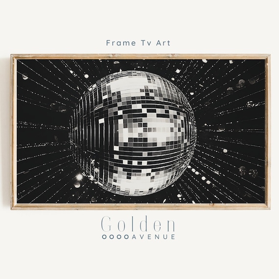 Disco Ball Silver Pop Modern Birthday Poster