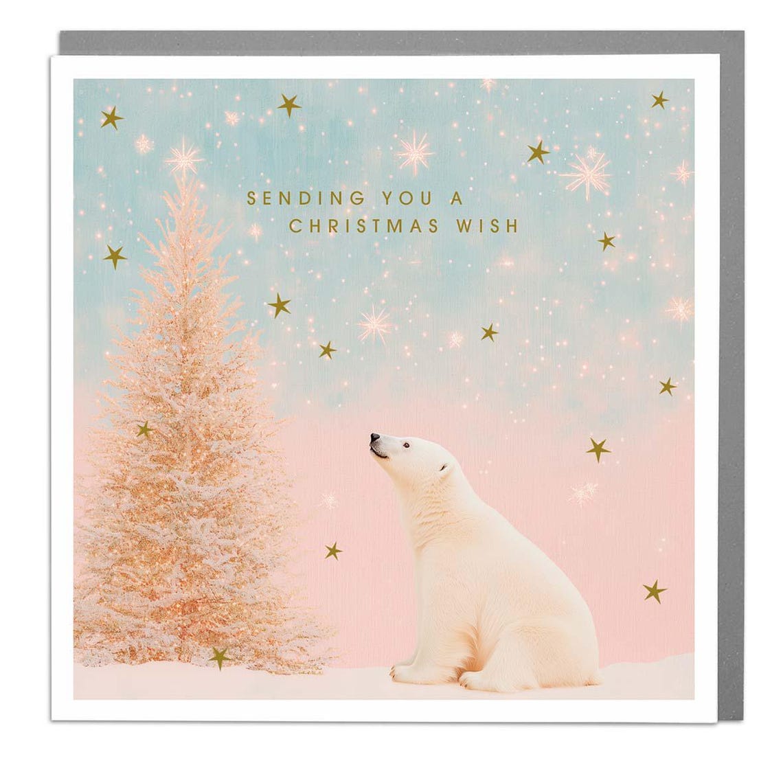 Polar Bear Christmas Wish Card