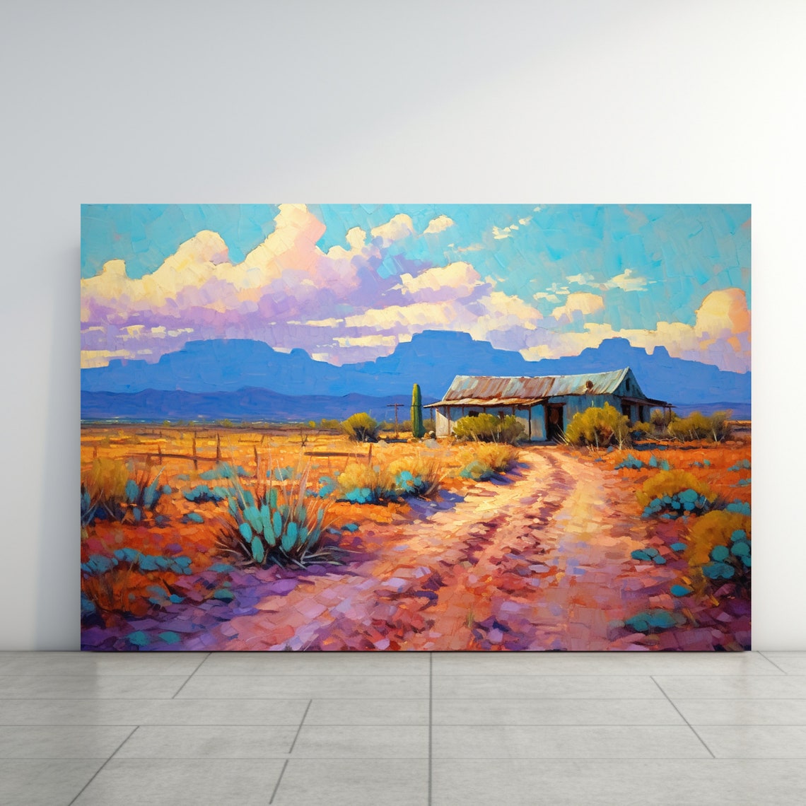 Art Impressionist Print On Nature Landscape Wall Art Rustic Home Decor Or Cottage Living Room Large Wall Art Housewarming - Image 3