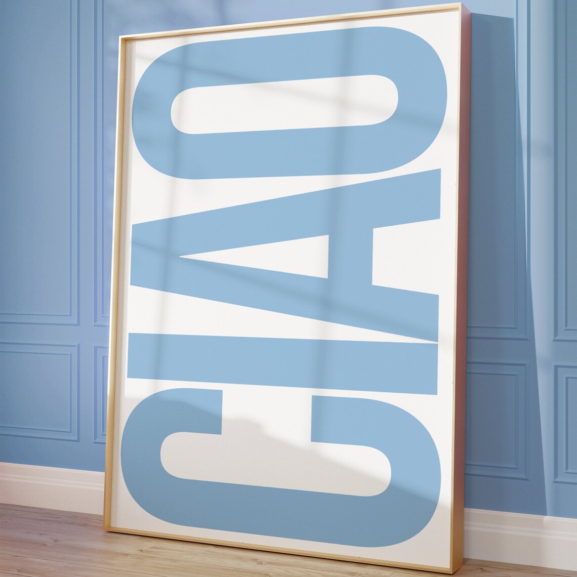 Ciao Italy Quote Poster, Coastal Typography Print - Image 3