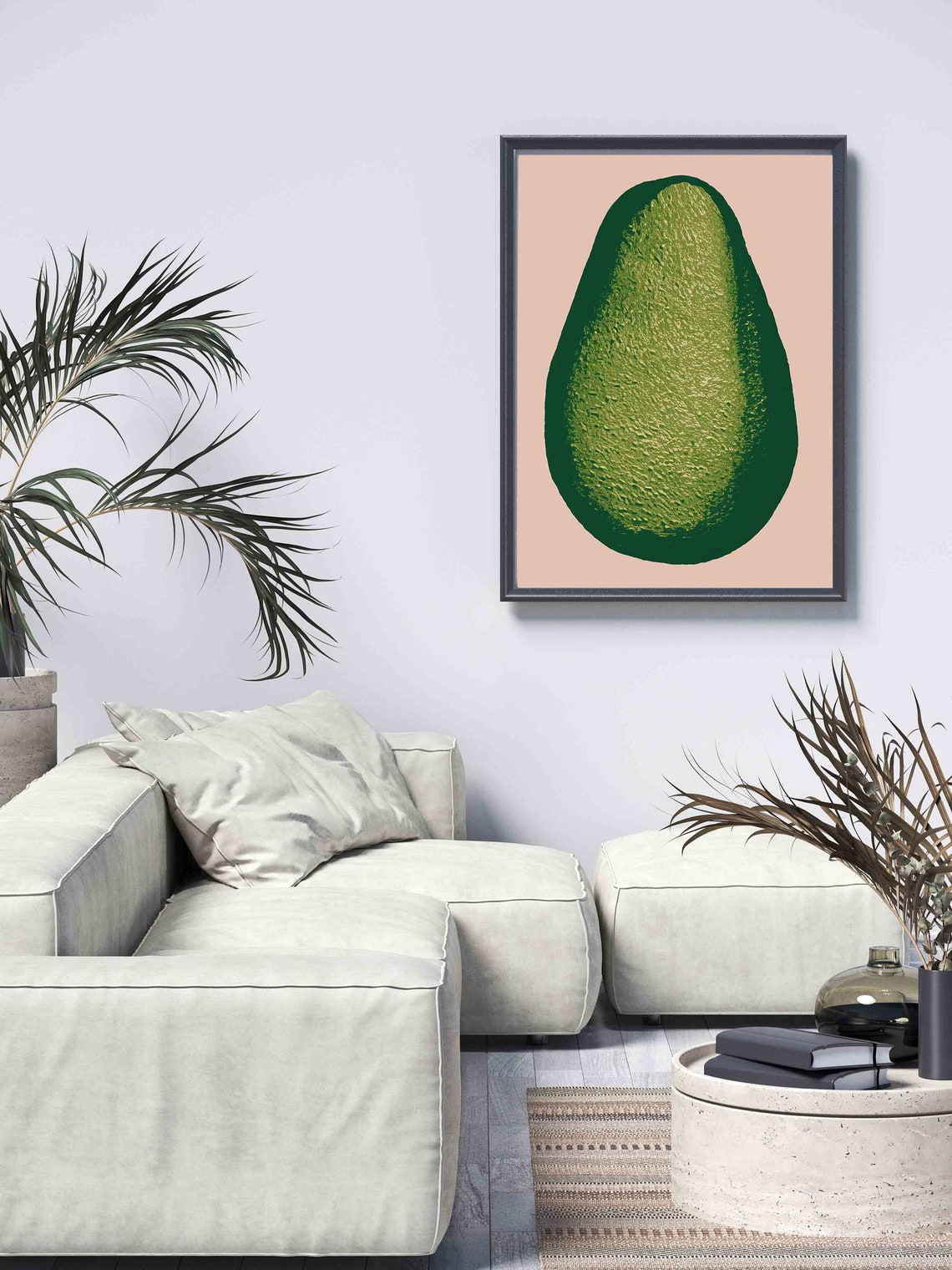 Avocado Pop Art Green Fruit Modern Whimsical Bold Kitchen Poster - Image 2