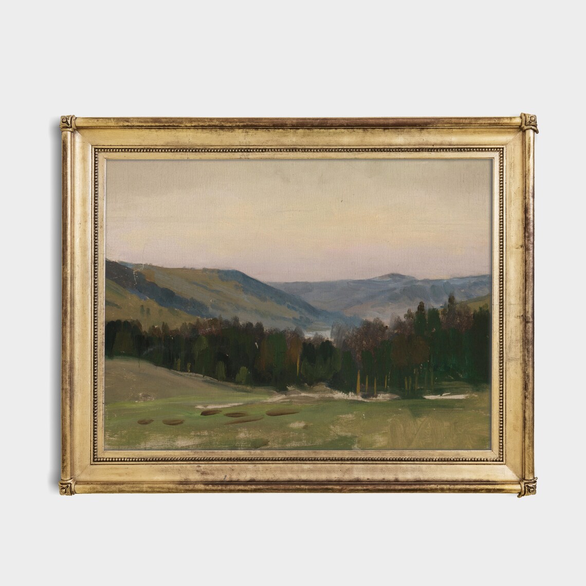 Antique Country Landscape Farmhouse Wall Art Print - Image 4