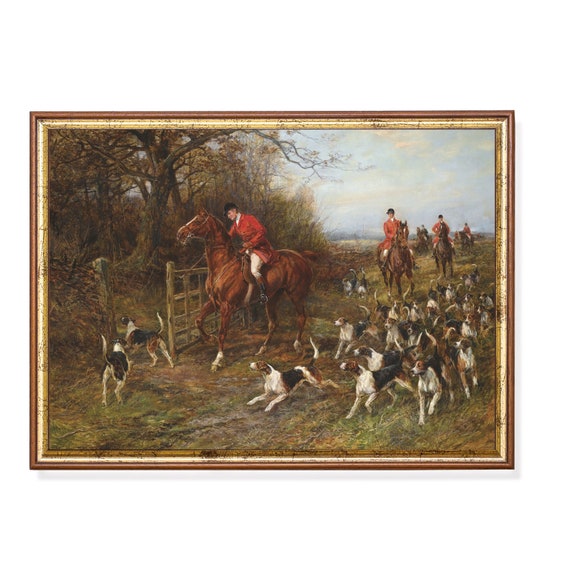 Vintage Equestrian Horse Art Print, Farmhouse Decor