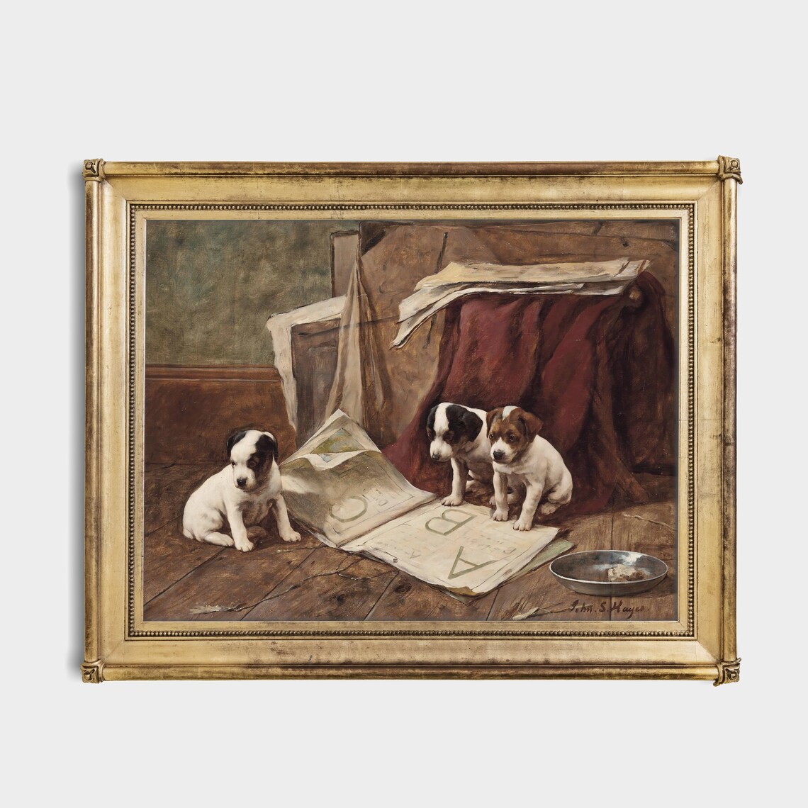 Dog Painting Vintage Animal Gift Art Print - Image 4
