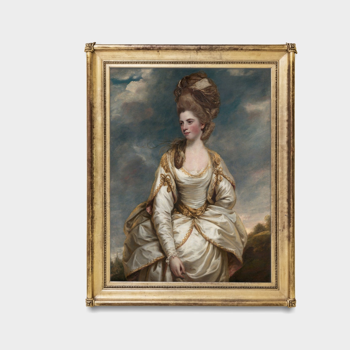 Printed And Shipped Vintage Portrait Painting Antique Oil Painting Print Victorian Print Woman Portrait Art Mailed Print - Image 3
