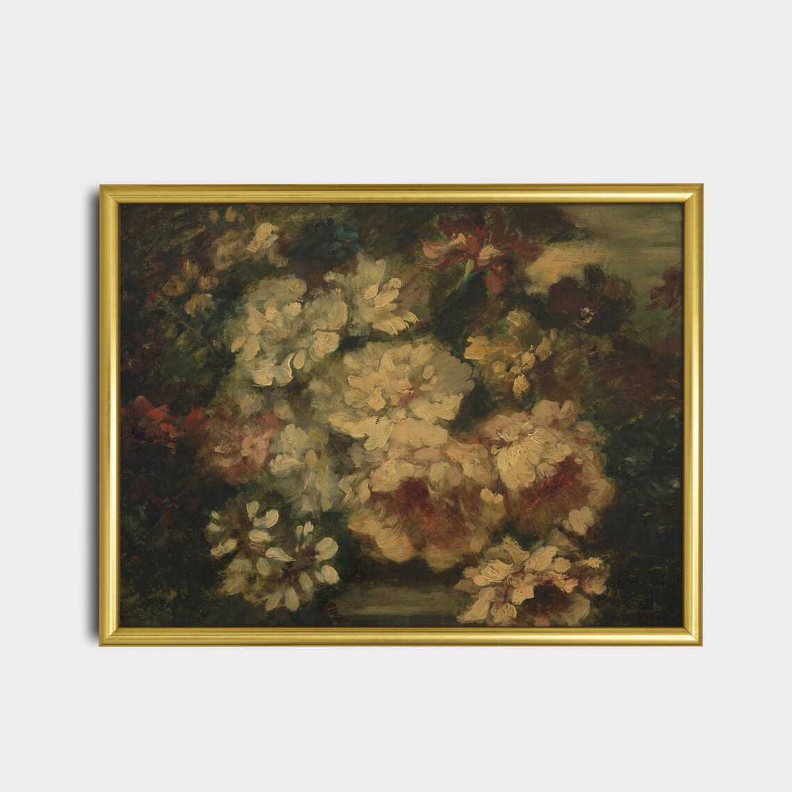 Vintage Still Life With Flowers, Farmhouse Floral Art Print - Image 5