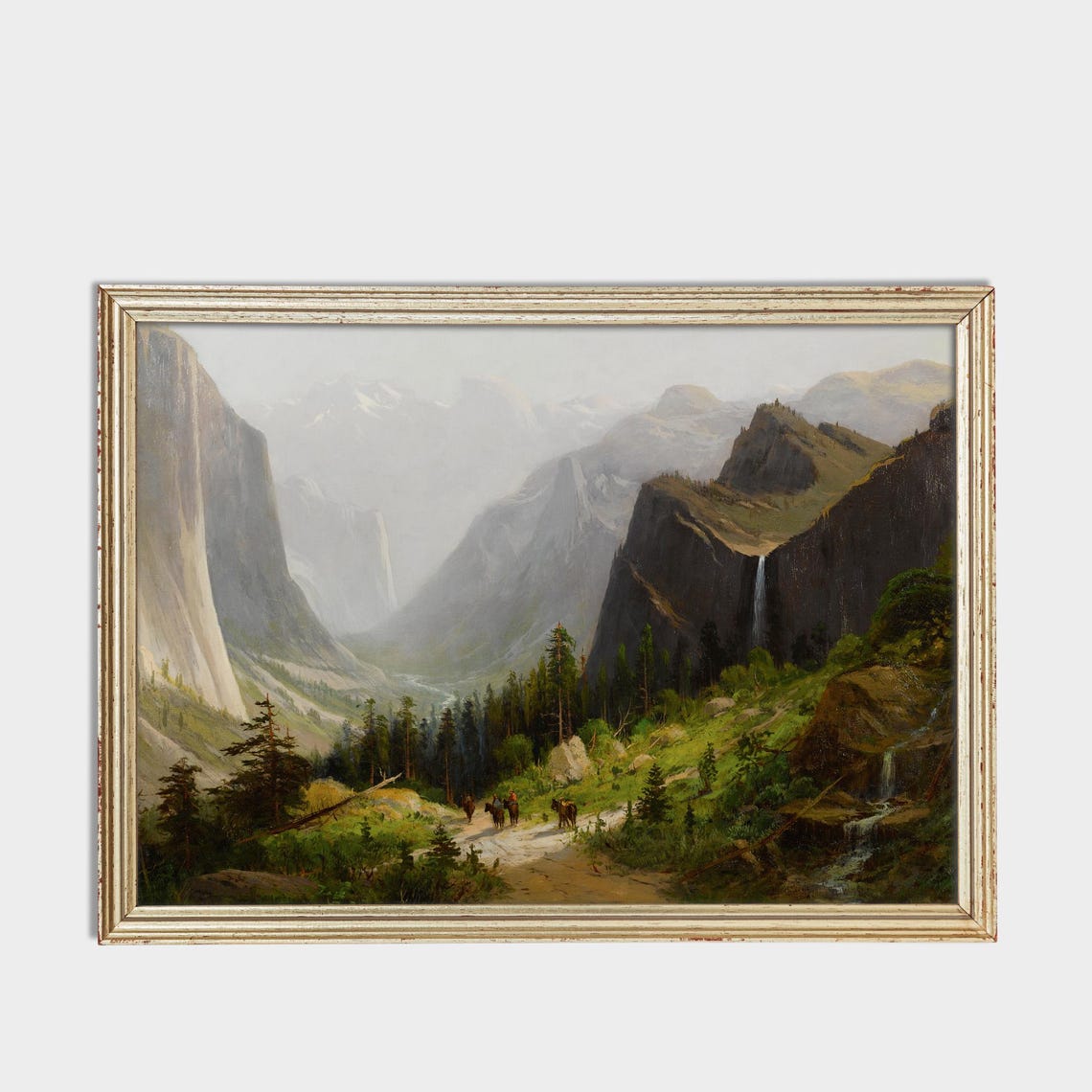 Yosemite Valley Granite Cliffs and Waterfall Landscape Poster - Image 3