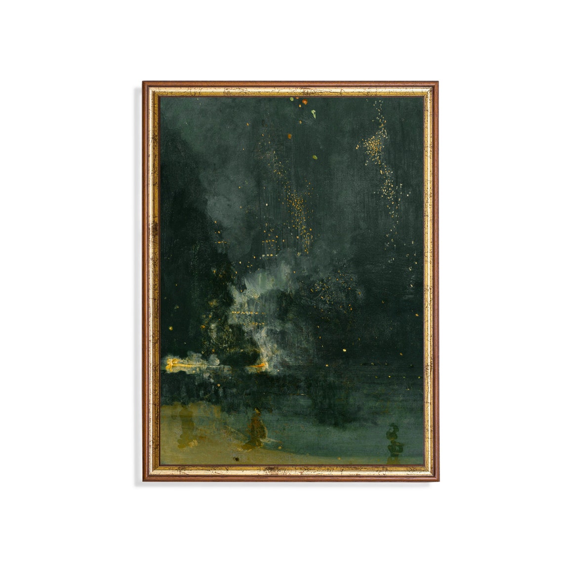 Whistler Nocturne in Black and Gold The Falling Rocket Poster
