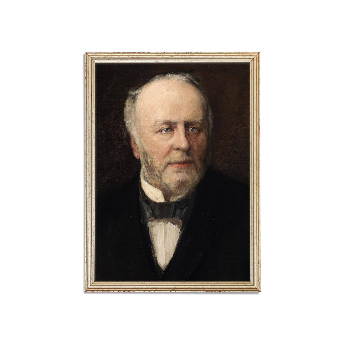 Elderly Gentleman Oil Portrait Vintage Victorian Style Poster - Image 3