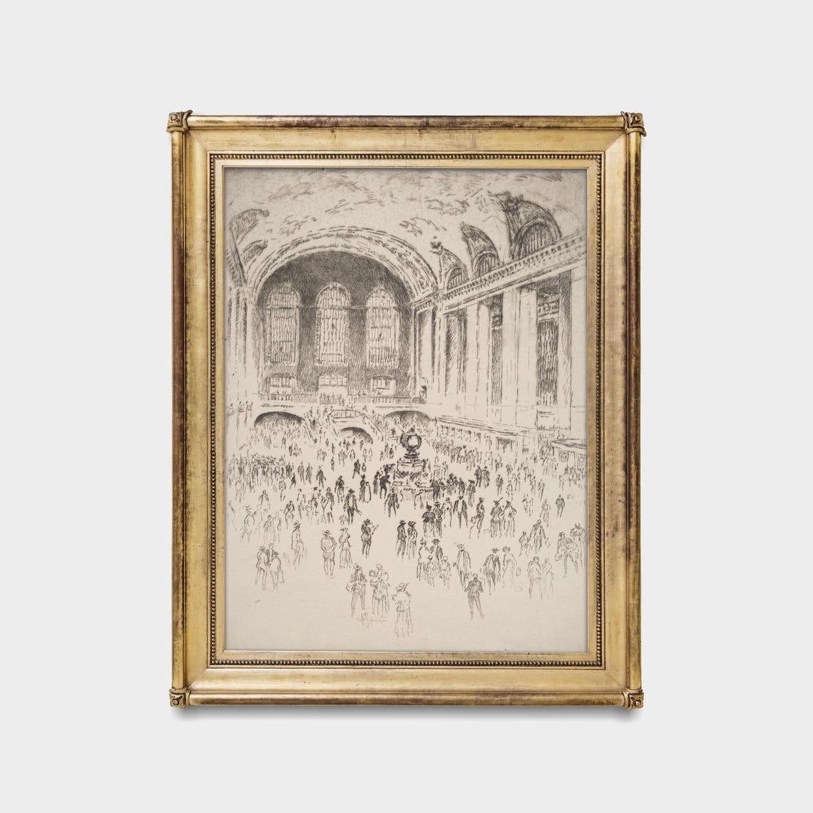 Grand Central Terminal Main Concourse Crowded Ink Sketch Poster - Image 5