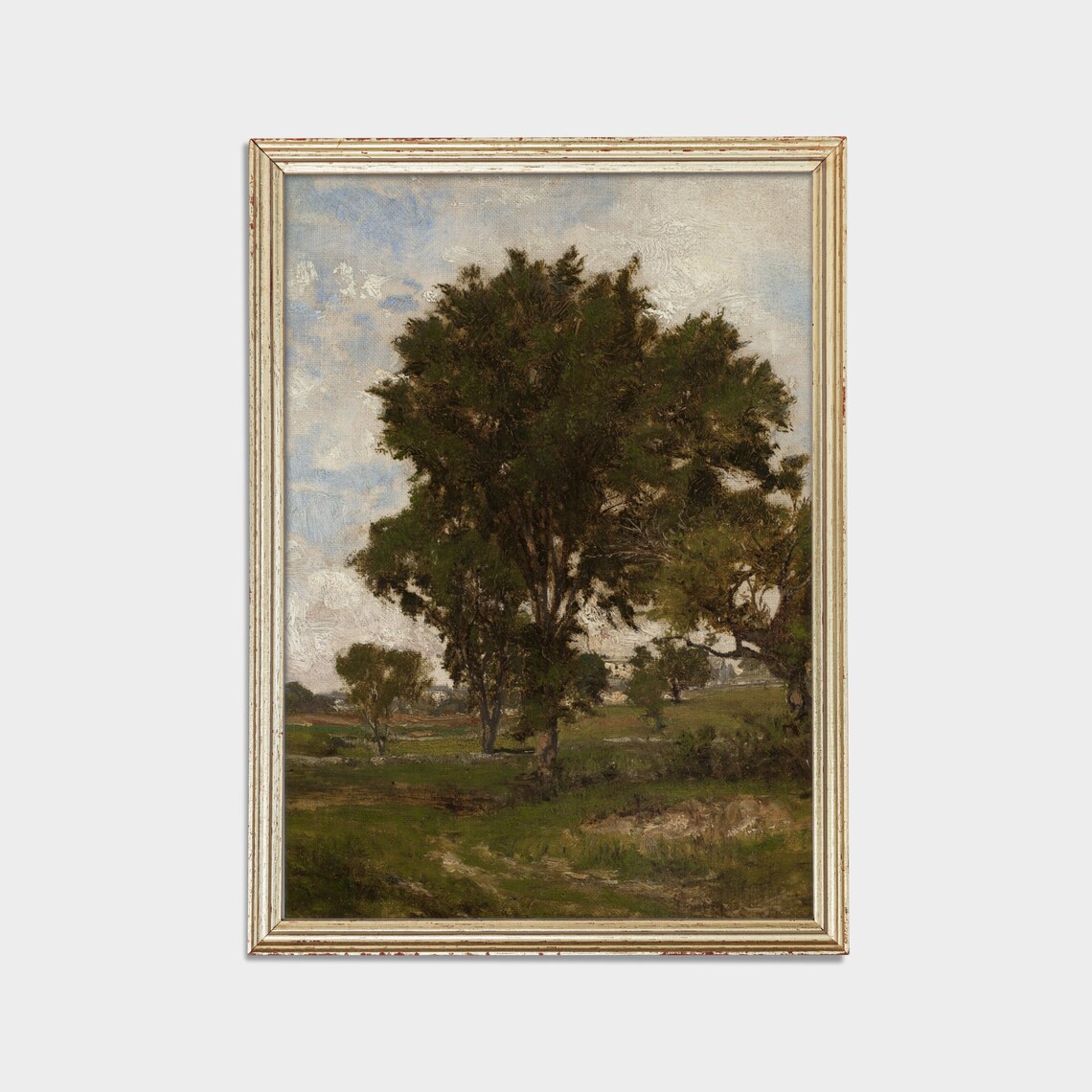Vintage Country Landscape, Rustic Tree Forest Art Print - Image 2