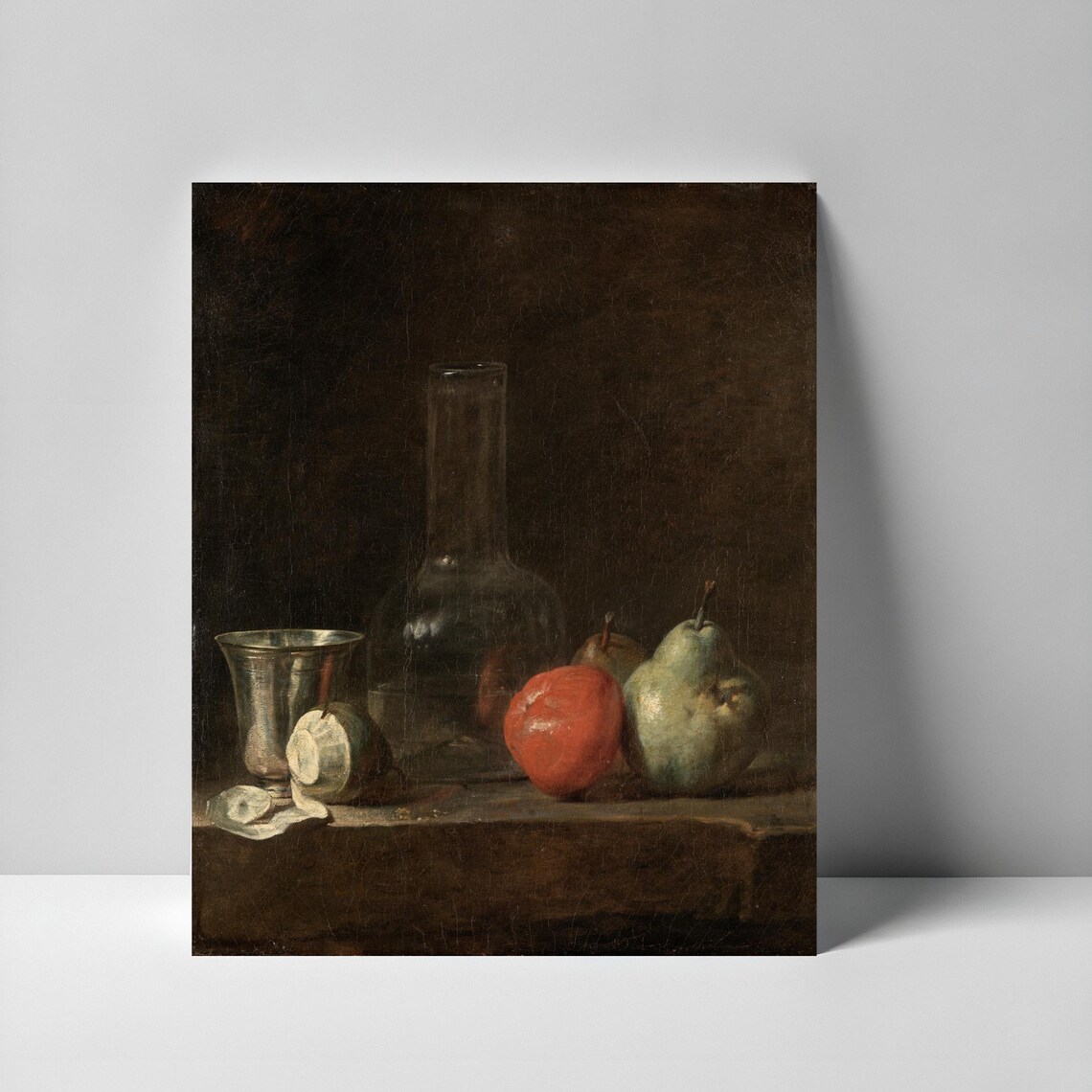 Vintage Still Life Print Dark Academia Fruit Painting Old Master Style Artwork Rustic Kitchen Wall Art Moody Classic Decor - Image 2