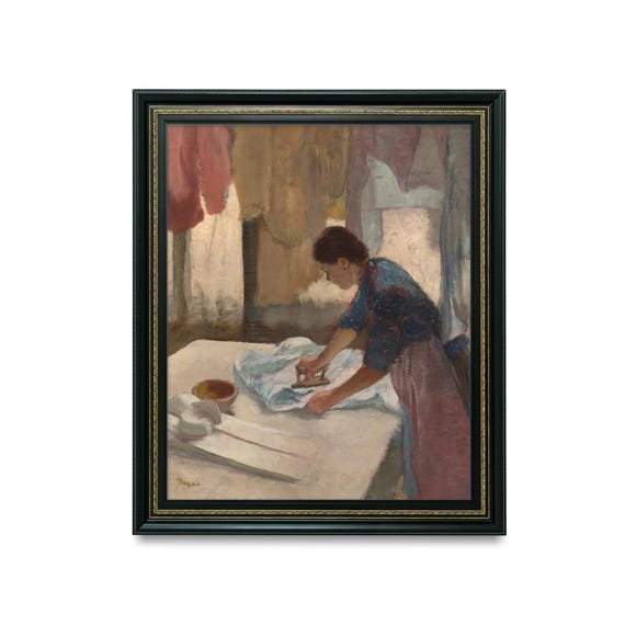 Woman Ironing By Edgar Degas Vintage Impressionist Laundry Scene Classic Art Print For Home Decor Collectors Print Only
