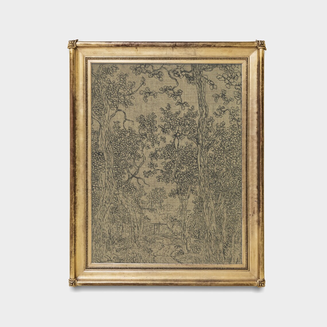 Wooded Landscape Vintage Sketch, Rustic Art Print - Image 4